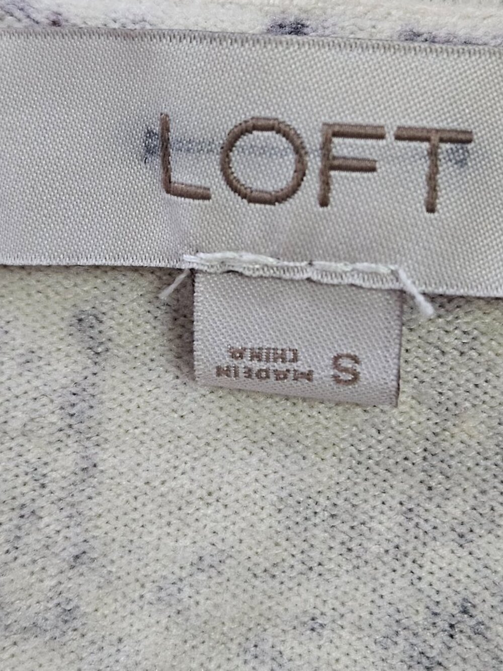 LOFT Dress Snakeskin-Inspired Print Animal Ivory Python Women's Size S - Picture 3 of 8